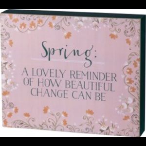 👍🏻Sale!👍🏻Box Sign-Spring: A Lovely Reminder